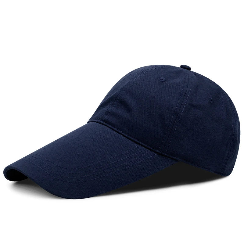 14cm Long Visor Large Head Man Big Size Causal Peaked Hats