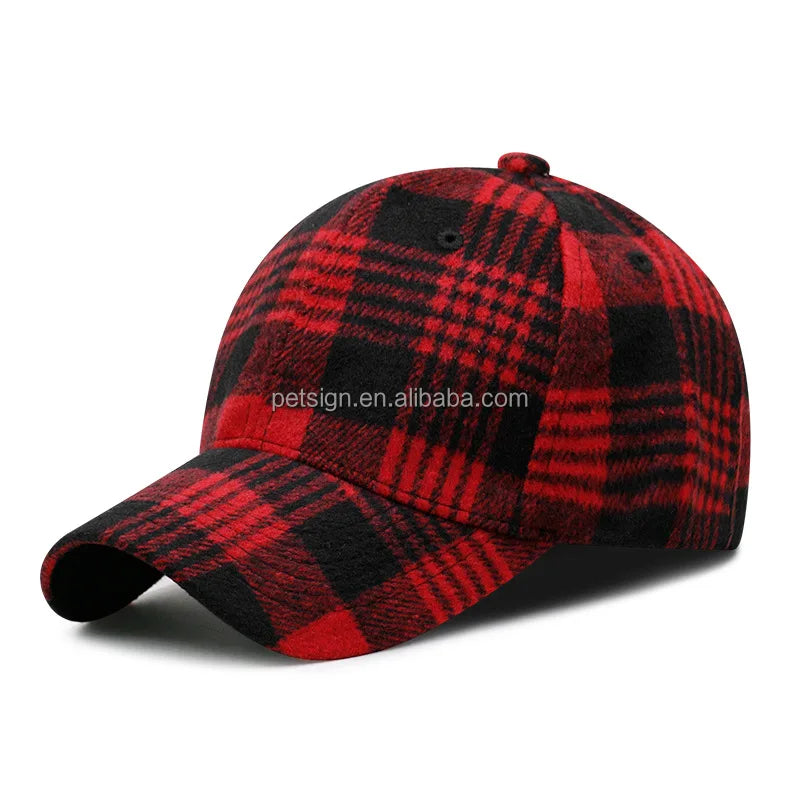 Spring And Autumn Female 6-Panel Tweed Cap