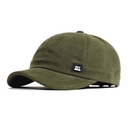 Vintage Short Brim Baseball Cap Cotton Men Women Soft Dad Hat