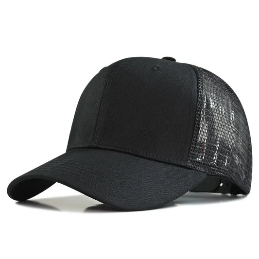 62-69cm Big Head Man Large Size Mesh Baseball Hats Male
