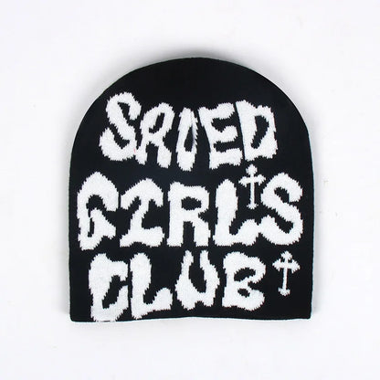 Y2k Uanged Acrylic Jacquard Woolen Beanie Cold Hat