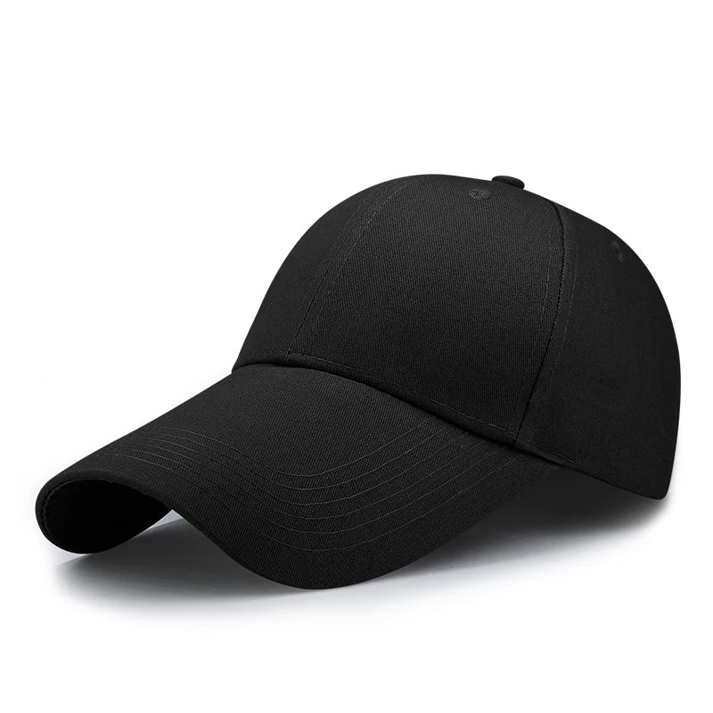 14cm Long Visor Large Head Man Big Size Causal Peaked Hats