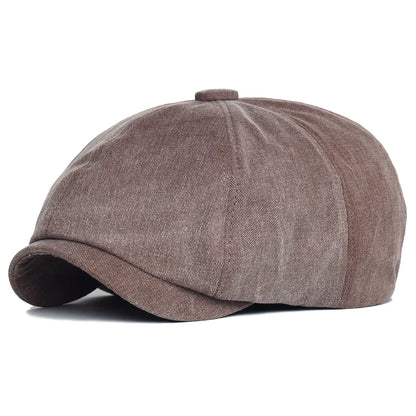 Unisex Four Seasons Cotton Newsboy Caps Men Women
