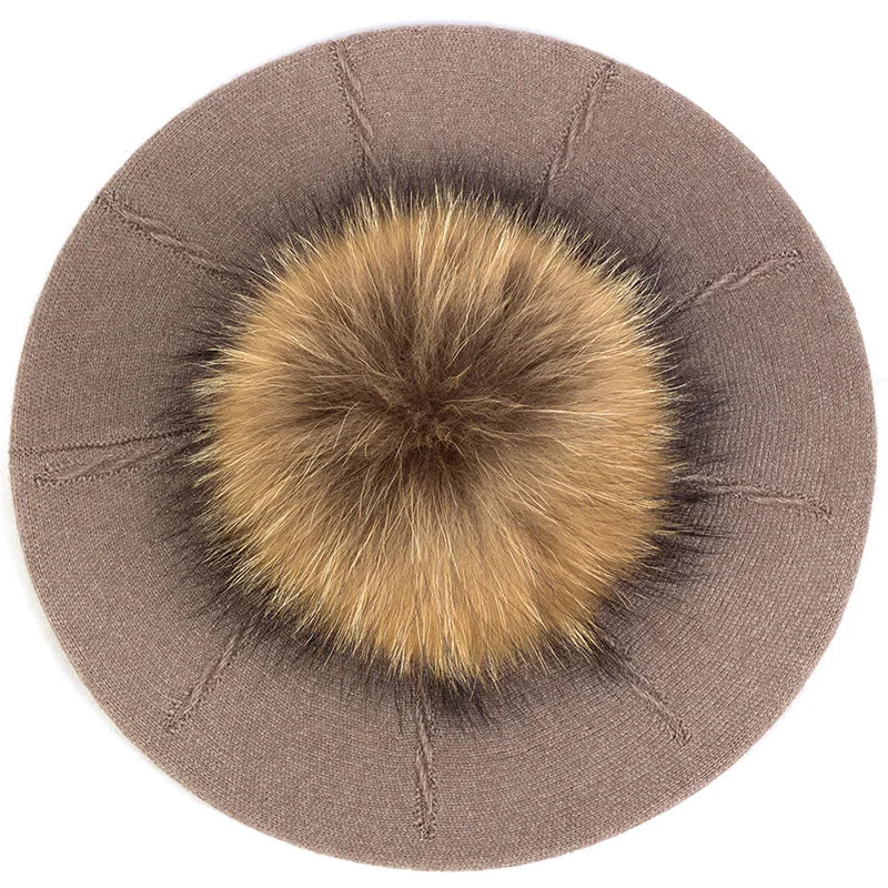 Fashion Elegant Sweet Women Beret Warm Winter Autumn Hat Lovely Ladies Party Hats