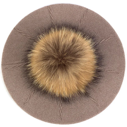 Fashion Elegant Sweet Women Beret Warm Winter Autumn Hat Lovely Ladies Party Hats