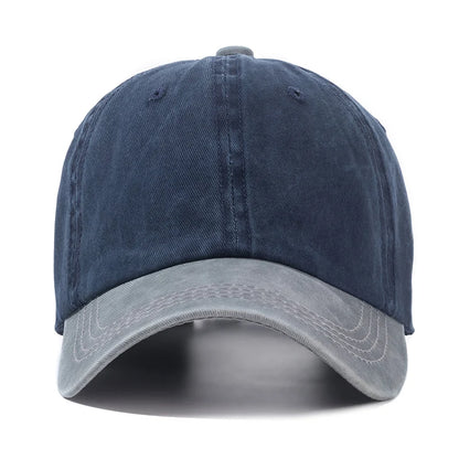 Unisex Cap Two-color Stitching Washed Cotton Baseball Cap Men & Women