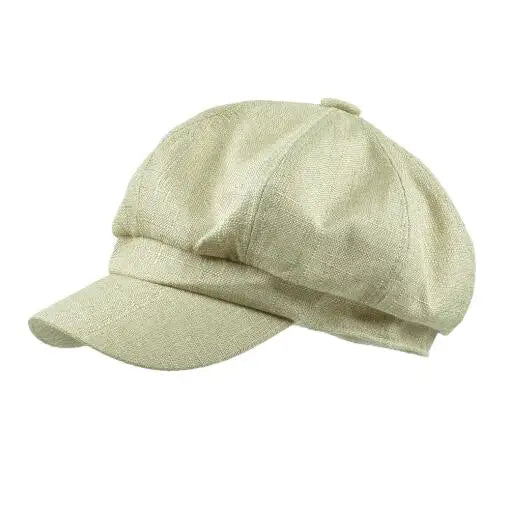 Newsboy Thin Cap Cotton Linen Beret Hats