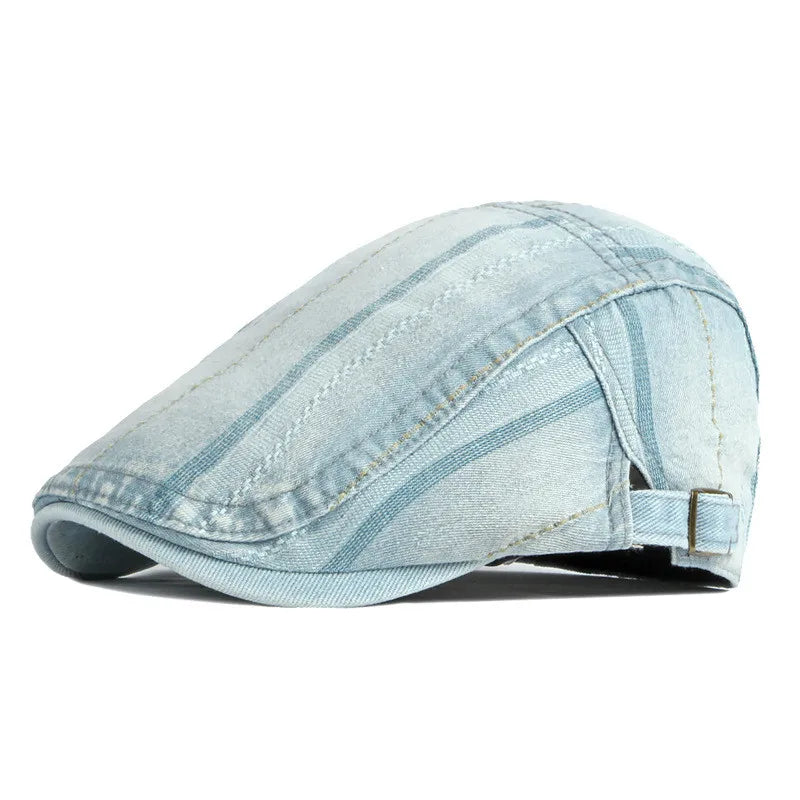 Four Seasons Cotton Solid Color Newsboy Caps