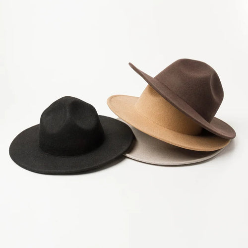 European Autumn And Winter New Woolen Woolen Top Hat