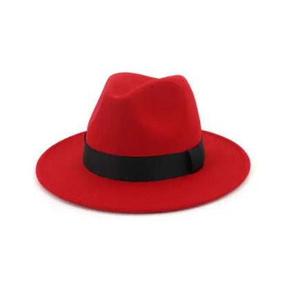 Women Winter Yellow Classic Elastic Fedora Hat