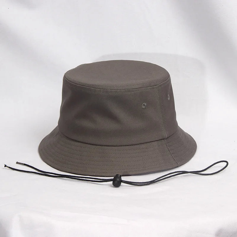 Pure Cotton Sun Hat Large Size Boonie Cap Women Big Size Bucket Hat