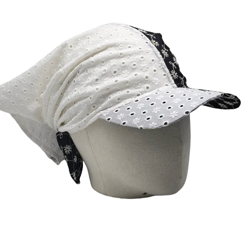 New Sporty Lace Baseball Cap Outdoor Sun Protection 6-Panel