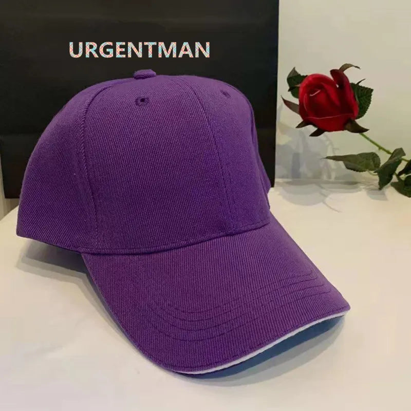 Unisex Cap Casual Acrylic Plain Baseball Cap For Women Men