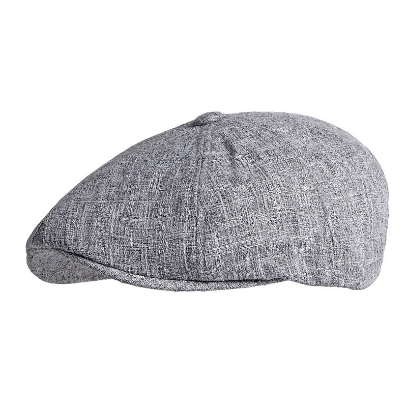 Summer Octagonal Hats For Men Breathable Newsboy Cap Painters Eight-Blade Hat