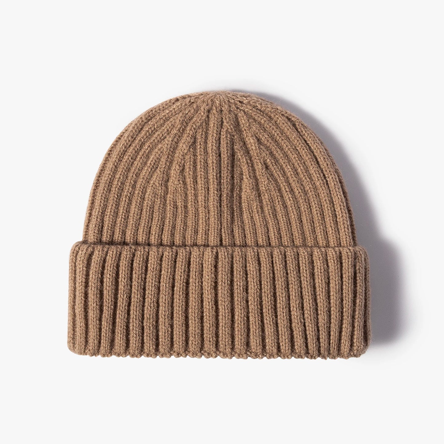 Youth Boys Girls Winter Warm Cuffed Plain Skull Knit Hat Cap