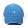 Simple Wave Pattern Embroidered Baseball Cap