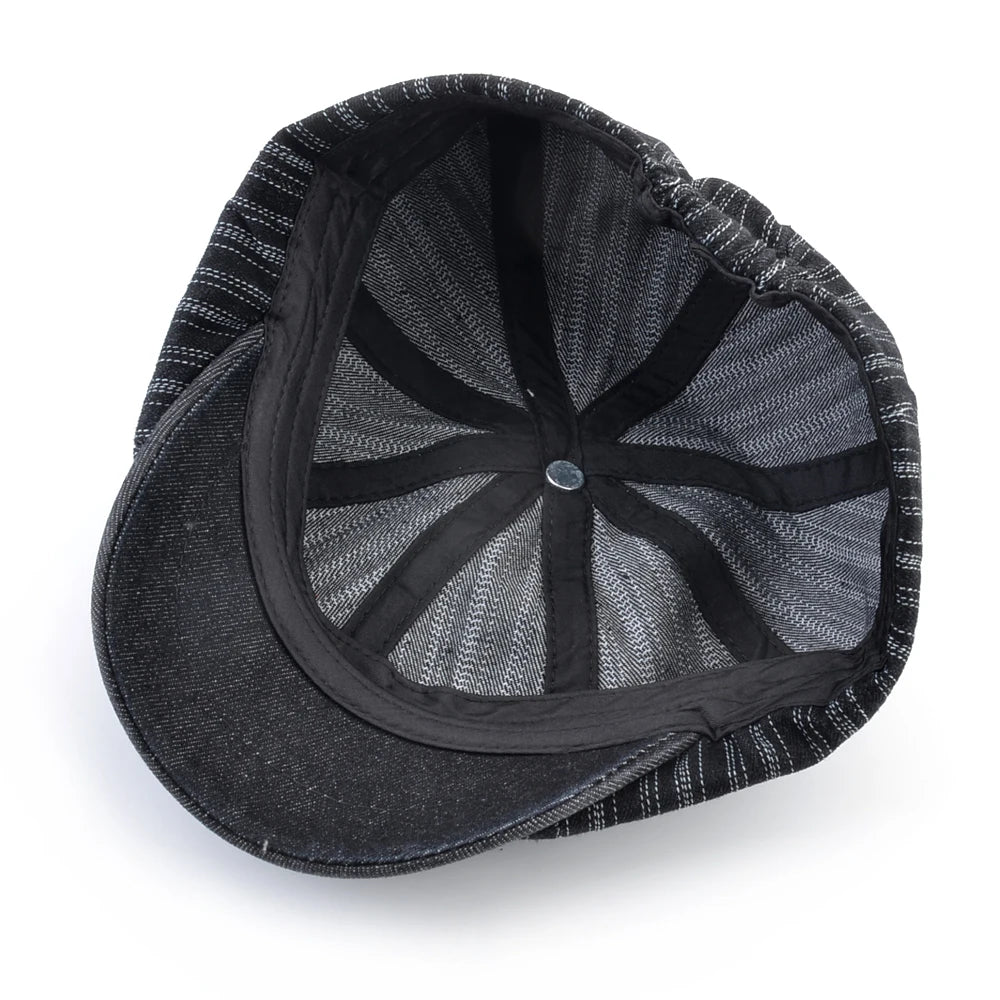 Vintage Striped Berets Men's Autumn
