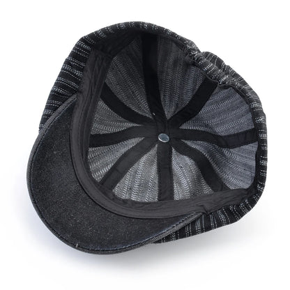 Vintage Striped Berets Men's Autumn