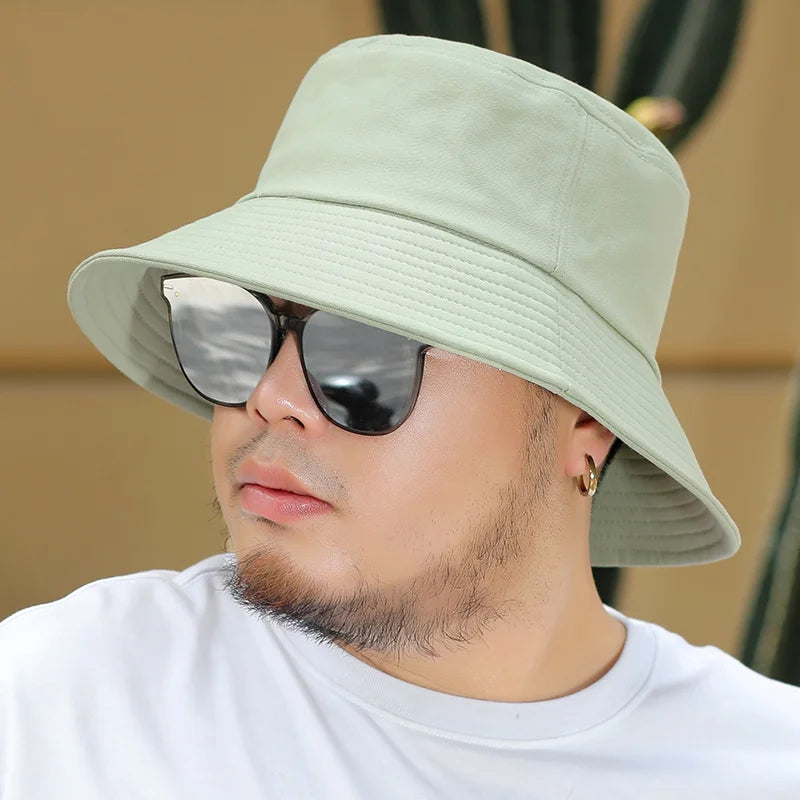 Big Head Man Large Size Sun Hat Women Summer Fisherman Hat