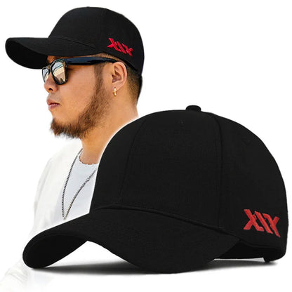 Oversize Baseball Caps Lady Hard Cotton Sun Cap Dad Casual Curved Peak Sport Hat Big Bone Men