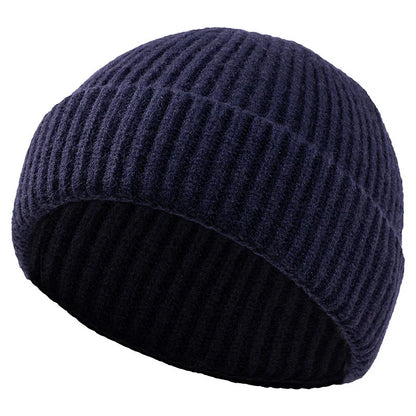 High Quality Thick Warm Male Winter Beanies Adult Casual Short Thread Hip Hop Hat
