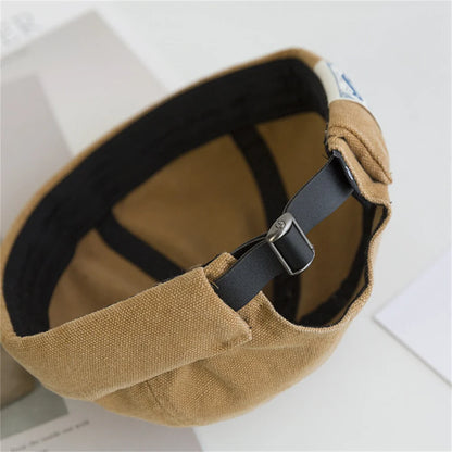 Fashion Cotton Brimless Hat Men Women Retro Skullcap Melon Docker Cap