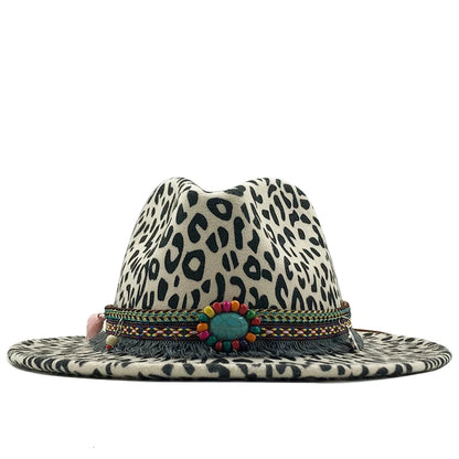 Trend Unisex Flat Brim Wool Felt Jazz Fedora Hats Men Women