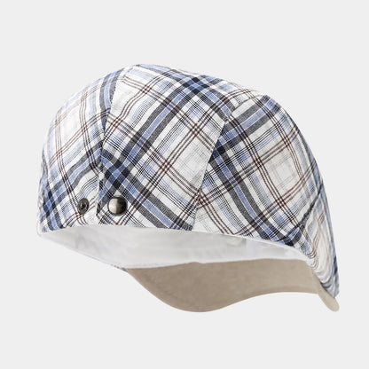Autumn New Style Plaid - Women's British Artist Hat