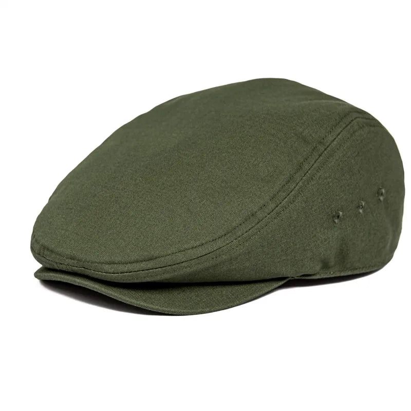 Airhole Flat Cap Men Cotton Driver Hat
