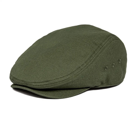 Airhole Flat Cap Men Cotton Driver Hat
