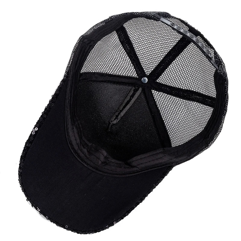 Fashion Women Cap Butterfly Flower Pendant Baseball Cap Female