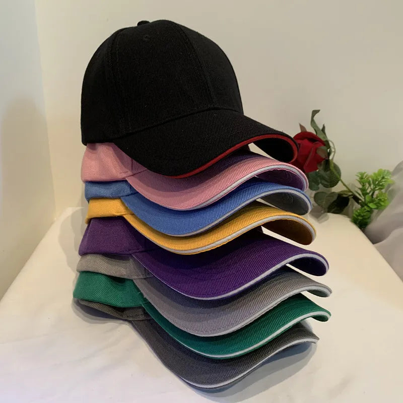 Unisex Cap Casual Acrylic Plain Baseball Cap For Women Men