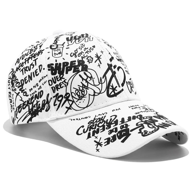 Korean Version of The Graffiti Personality Baseball Hat Tide Men and Women