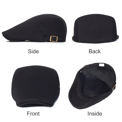 Cotton Adjustable Newsboy Caps Men Woman Casual Beret