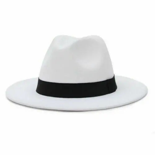 Women Winter Yellow Classic Elastic Fedora Hat