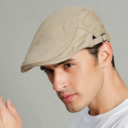 Men's British Ivy Cap Fashion Big Head Men