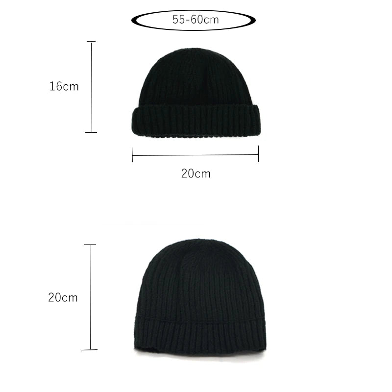 Winter Beanie Hat Knitted Warm Caps Unisex Warm Hat