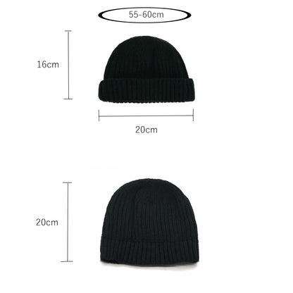 Winter Beanie Hat Knitted Warm Caps Unisex Warm Hat