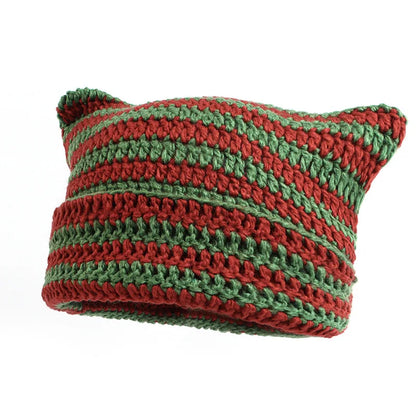 Custom Devil Striped Beanie Hat