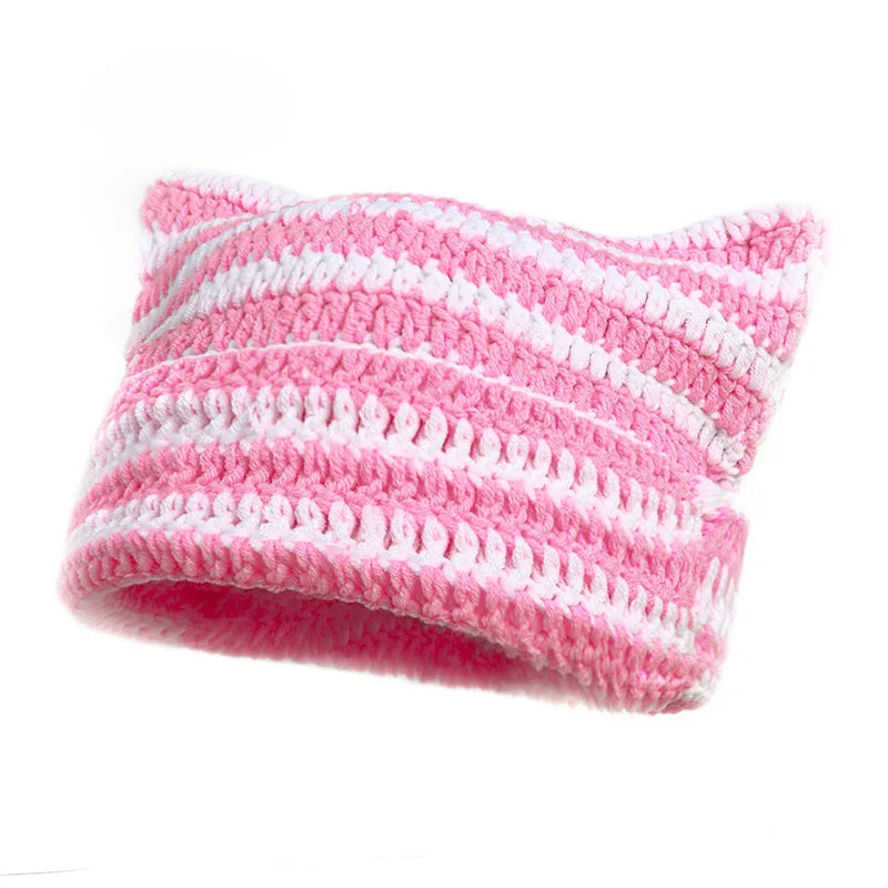 Custom Devil Striped Beanie Hat