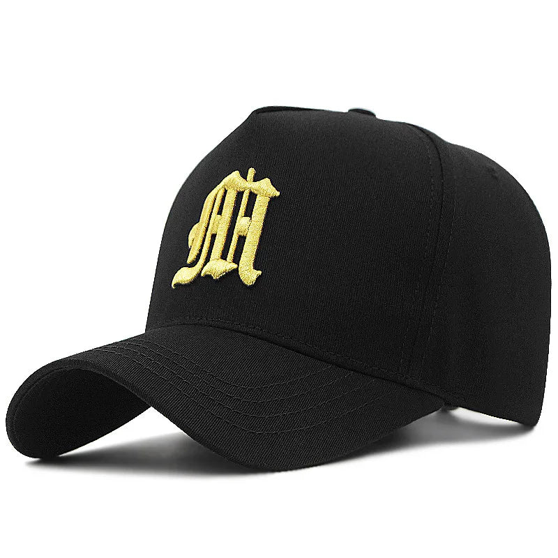 5 Panel Baseball Cap Male Cotton Sun Caps Hiphop Hat Big Size Sport Hats