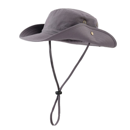 Men's Women Boonie Sun Hat Wide Brim Adjustable Breathable Cotton Safari Hat