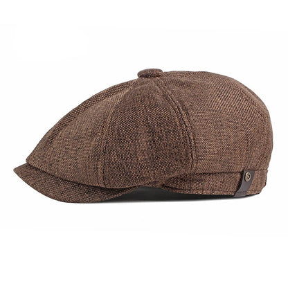 Newsboy Cap Men Spring Summer Octagonal Hat