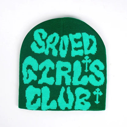 Y2k Uanged Acrylic Jacquard Woolen Beanie Cold Hat