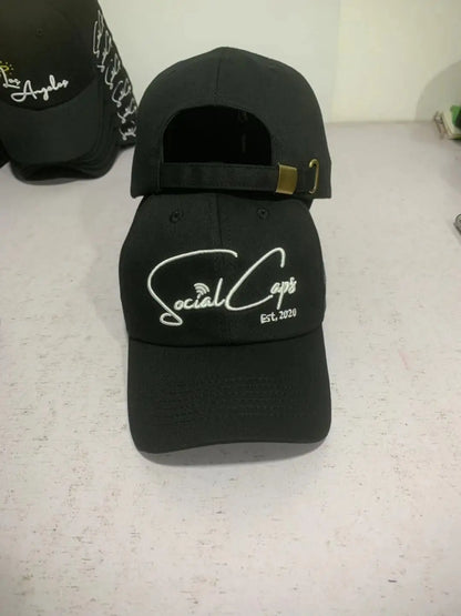 Low Moq High Quality Cotton Caps And Hats Men Custom Embroidery 6 Panel Dad Hat