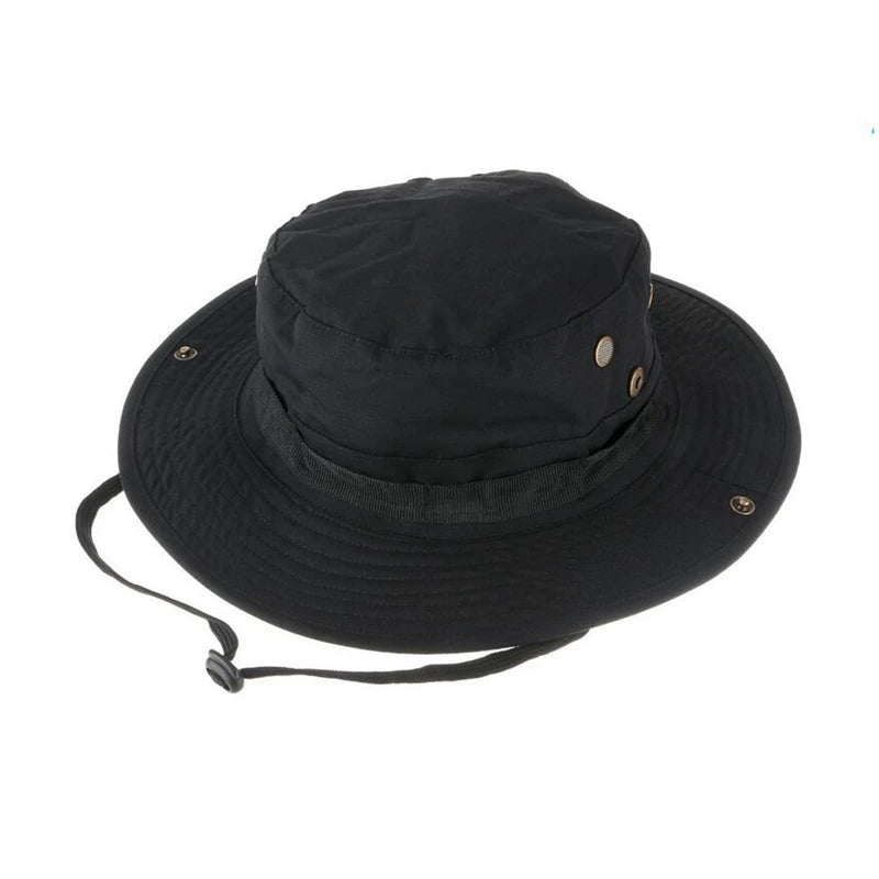 Tactical Hat Camouflage Fishing Cap Outdoor Sport Sun Bucket Cap Outdoor