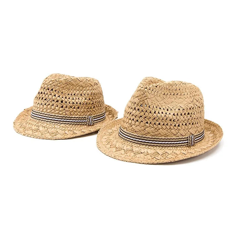 Summer Fashion Handmade Women's Beach Boho Fedora Straw Hat
