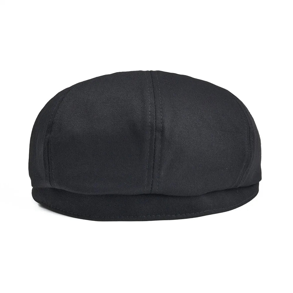 Newsboy Cap Men's Twill Cotton Eight Panel Hat Women's Baker Boy Caps Retro