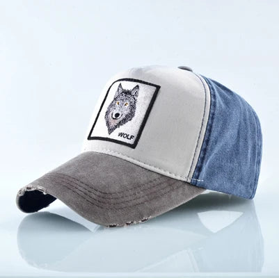 Unisex Baseball Cap Men Women Fashion Animals Embroidery
