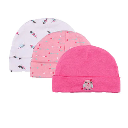 New Born Baby Boy Hats 3/5 Pieces Cotton Baby Girls Hats